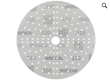 Iridium dust free sanding discs